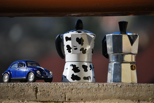 Coffee makers on a counter